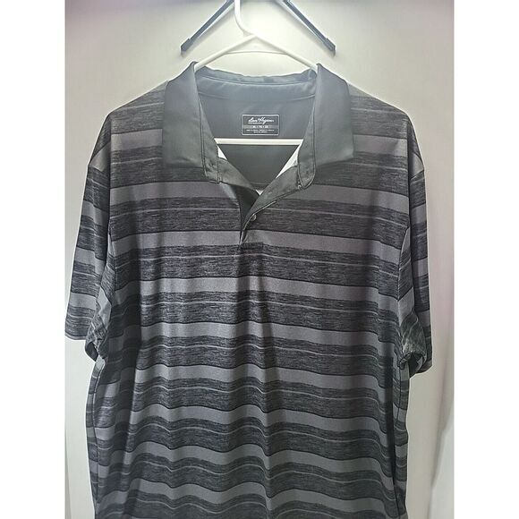 Ben Hogan Golf Polo Shirt Men's‎ Size XL Gray Striped Short Sleeve Moisture Wick - Picture 4 of 9
